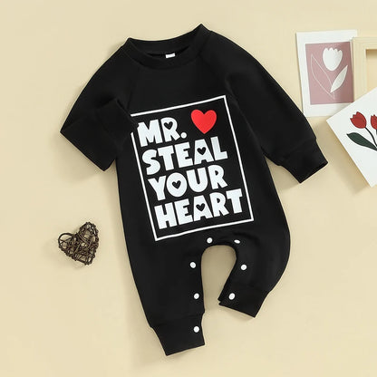 Lovely Valentine Baby Jumpsuit for Boys