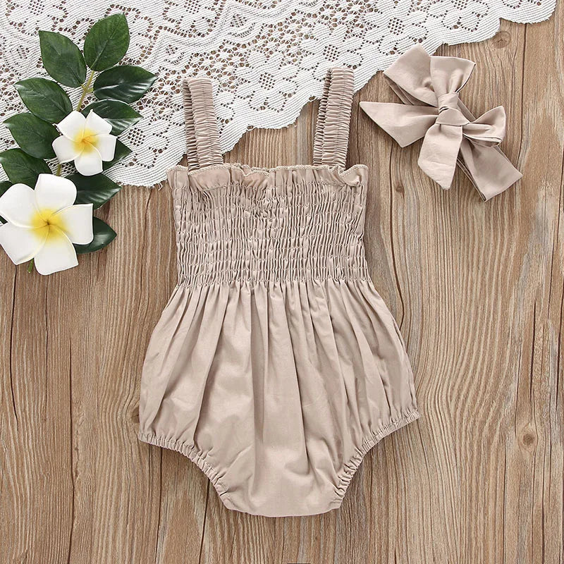 Cute Summer Baby Jumpsuit Set