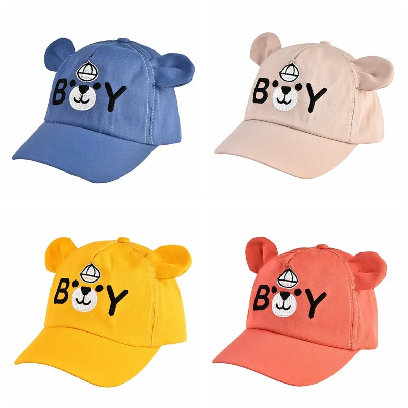 Cute Baby Hat with 'Boy' Print