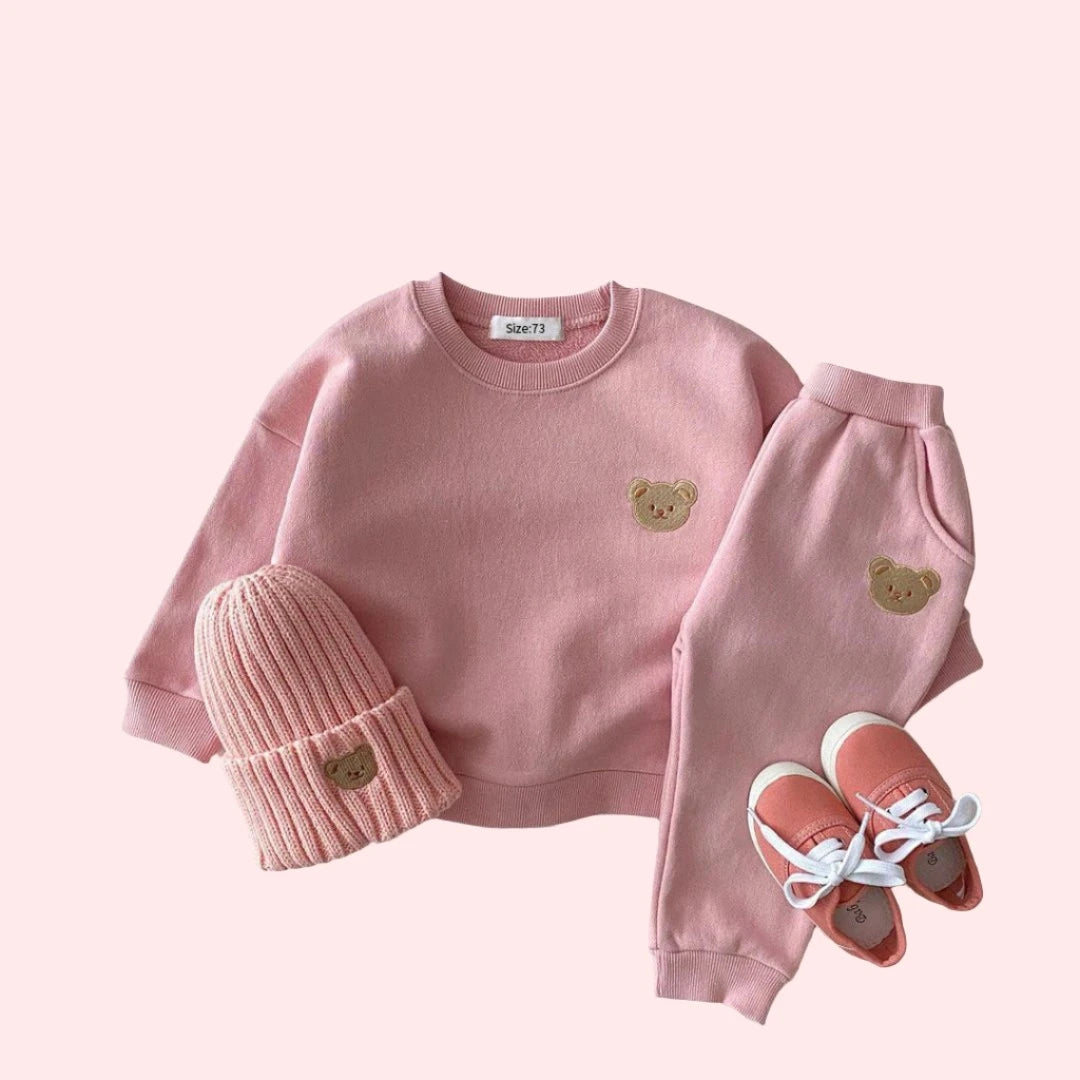 Adorable Bear Sweatshirt & Pants Set