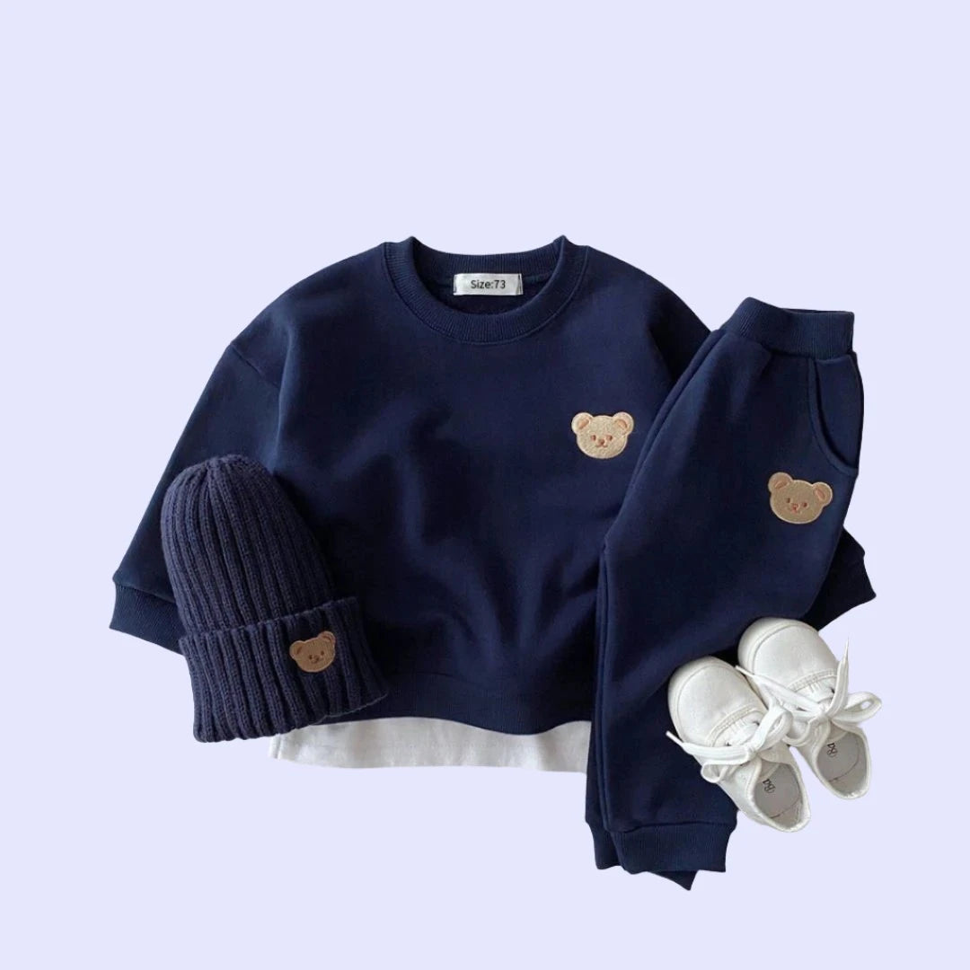 Adorable Bear Sweatshirt & Pants Set