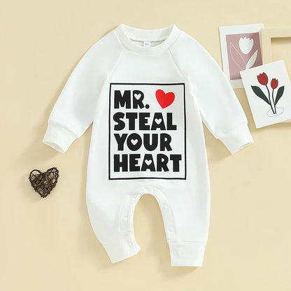 Lovely Valentine Baby Jumpsuit for Boys