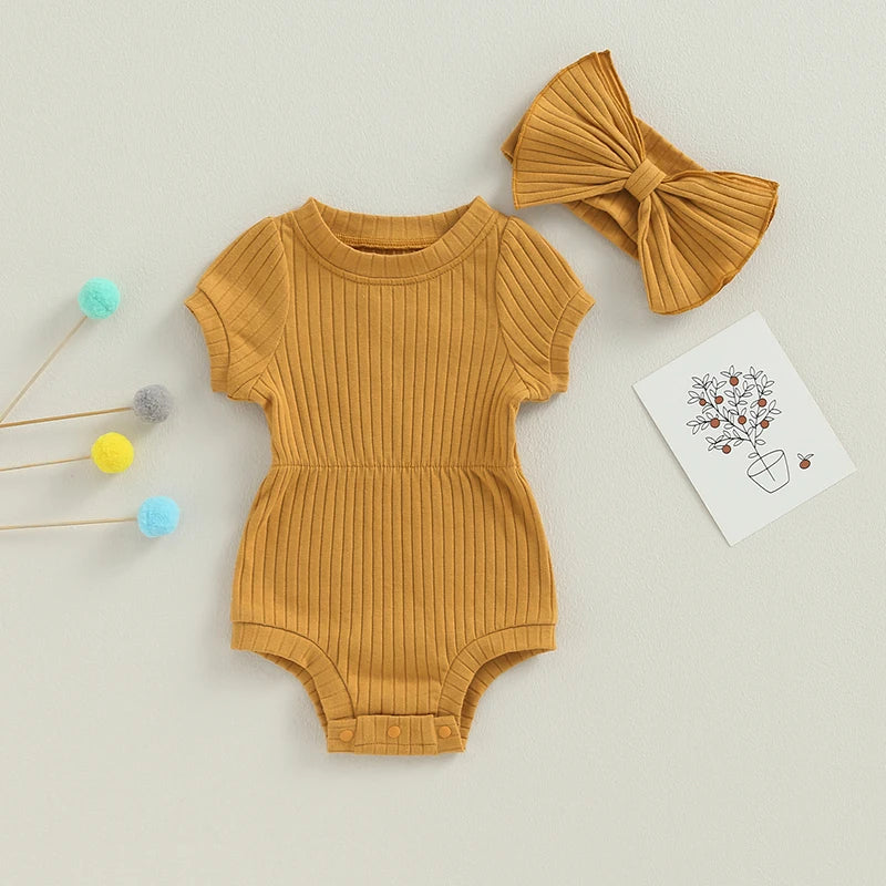 Sweet Summer Romper Set for Baby Girls