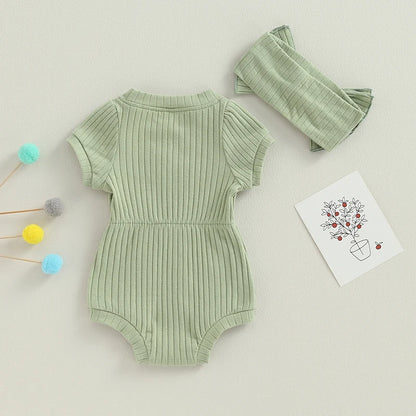 Sweet Summer Romper Set for Baby Girls