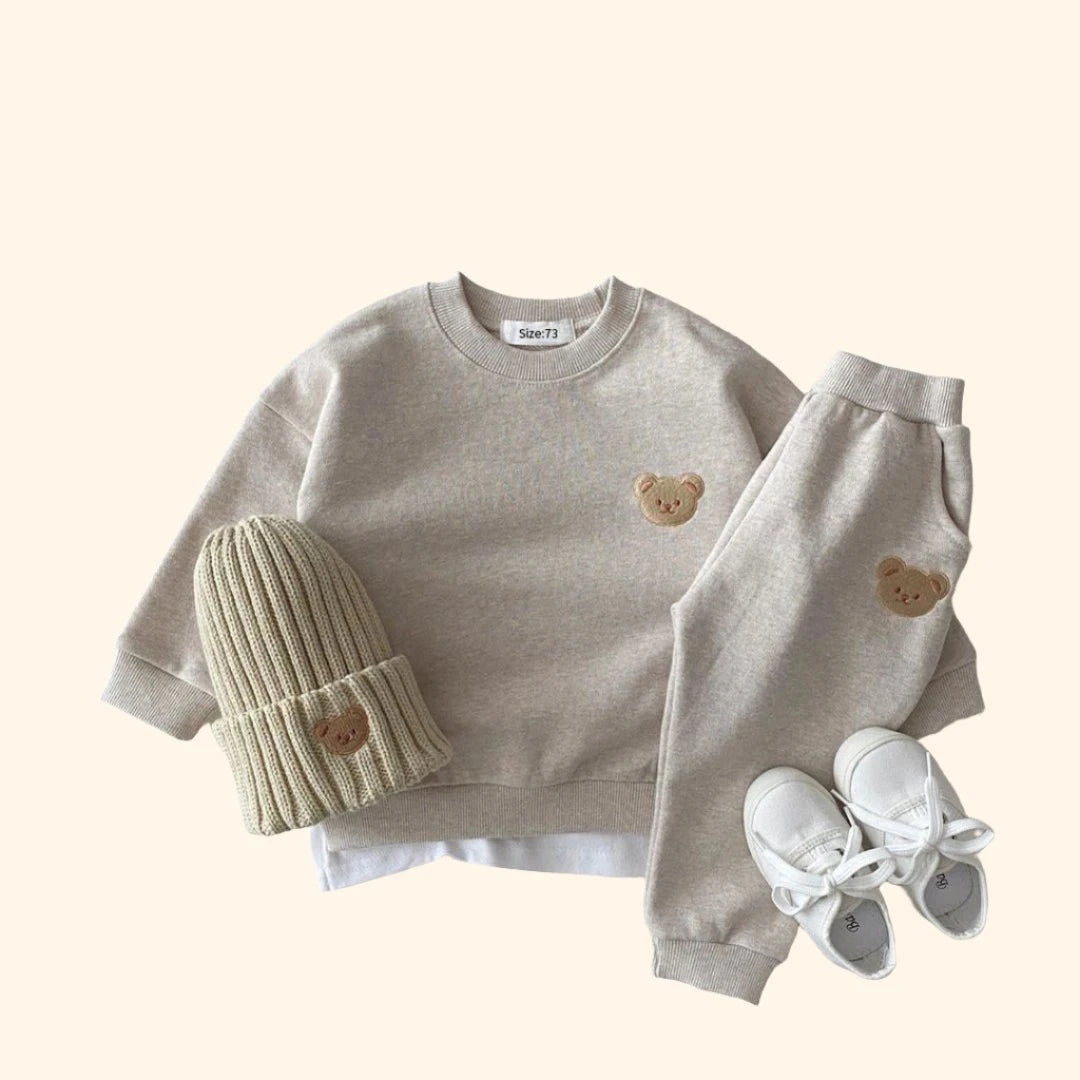 Adorable Bear Sweatshirt & Pants Set