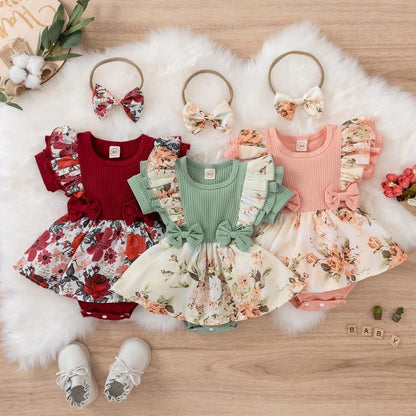 Adorable Summer Baby Girl Dress with Bowknot