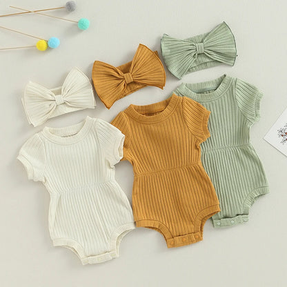 Sweet Summer Romper Set for Baby Girls