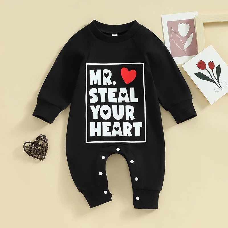 Lovely Valentine Baby Jumpsuit for Boys