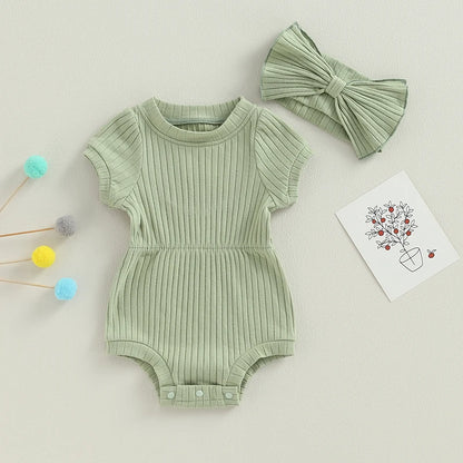 Sweet Summer Romper Set for Baby Girls