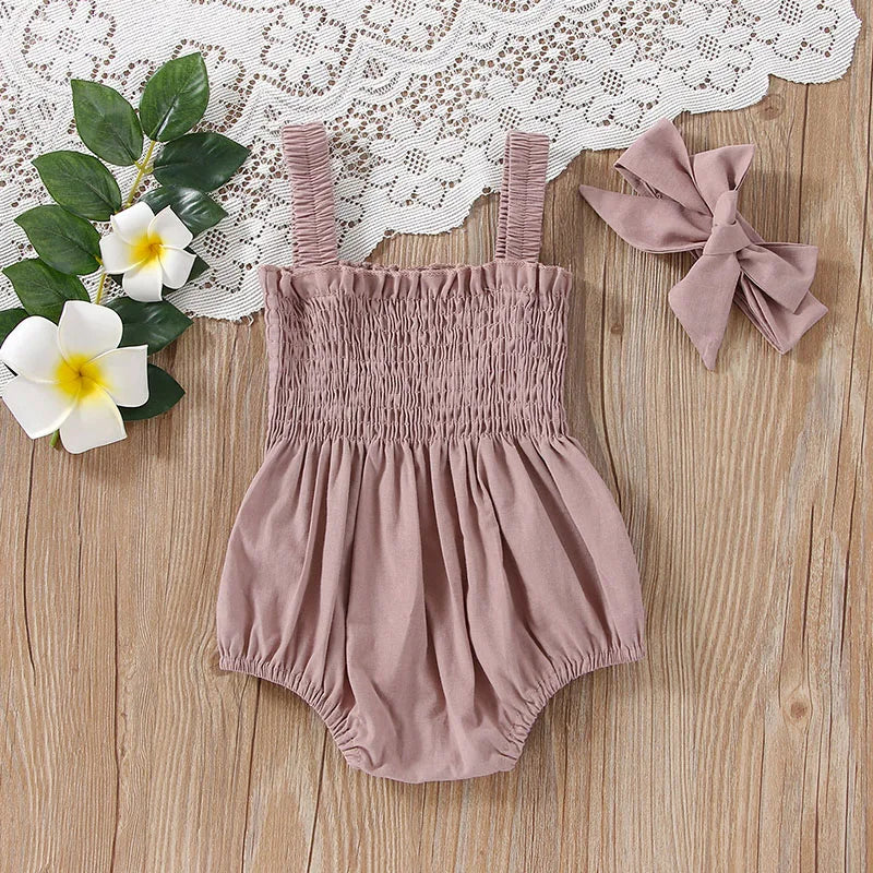 Cute Summer Baby Jumpsuit Set