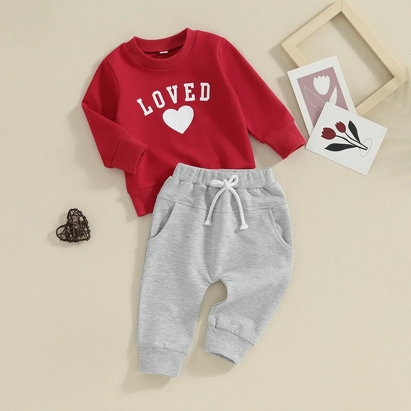 Cozy Valentine's Day Toddler Outfit