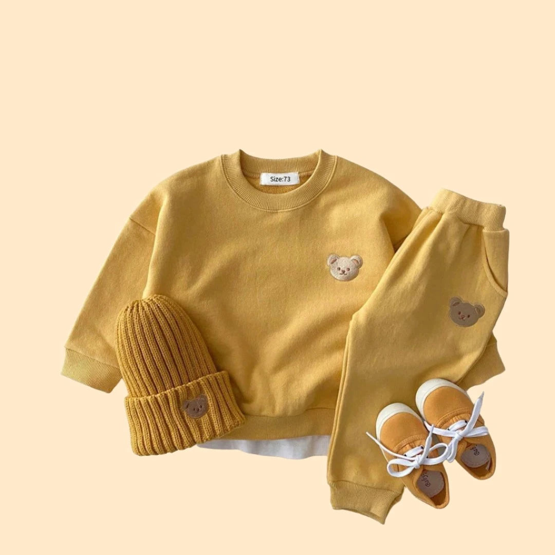 Adorable Bear Sweatshirt & Pants Set