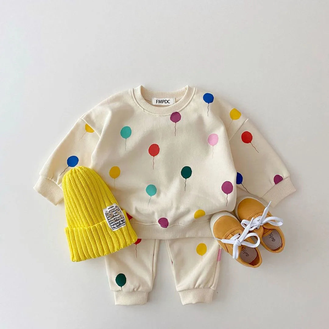 Adorable 2-Piece Balloon Print Outfit